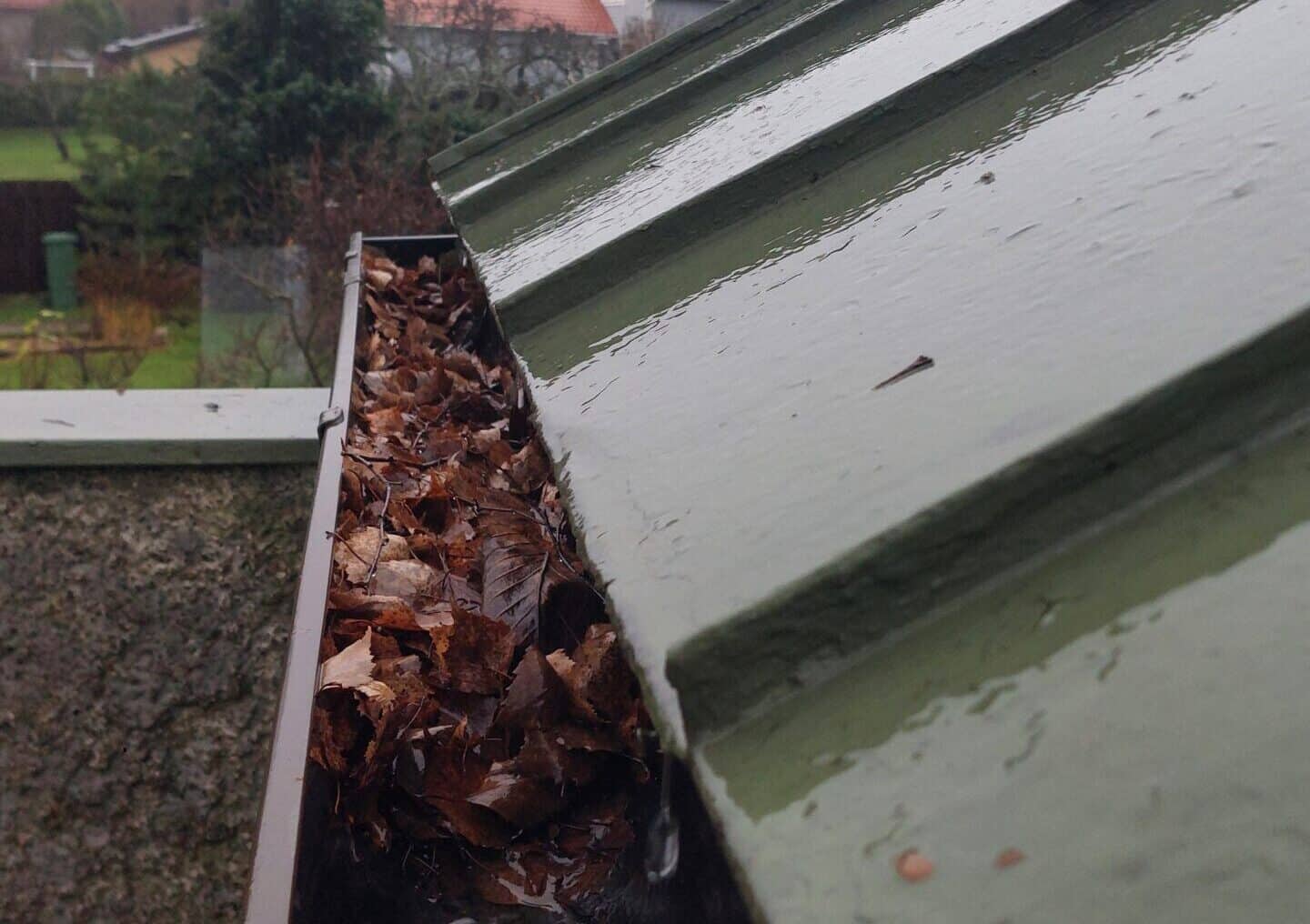 Lehdet tukkivat rännit